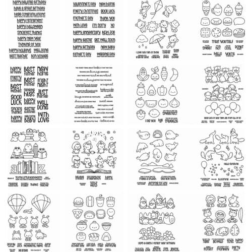 Metal Cutting Dies Match Clear Stamps Noodles Dolphin Ice Cream Lovely Animals Vegetables DIY Card Make Scrapbook New 2020