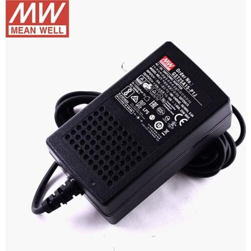 MEAN WELL GST25A15-P1J Desktop Adaptor 110V/220VAC to 15VDC 1.66A 25W Meanwell Level VI Adapter Switching Power Supply