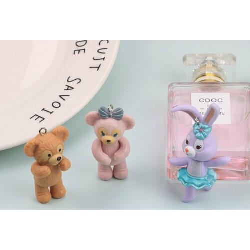 Novelty earrings Korea earrings quirky jewelry bunny bear doll earrings bracelet necklace accessories