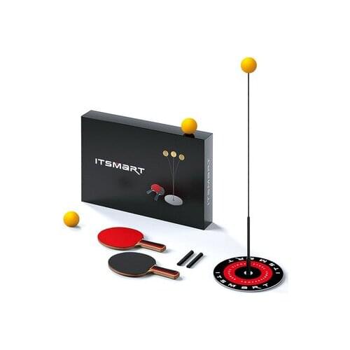 Table tennis training device for childrens home use elastic shaft racket indoor single training set family interactive game