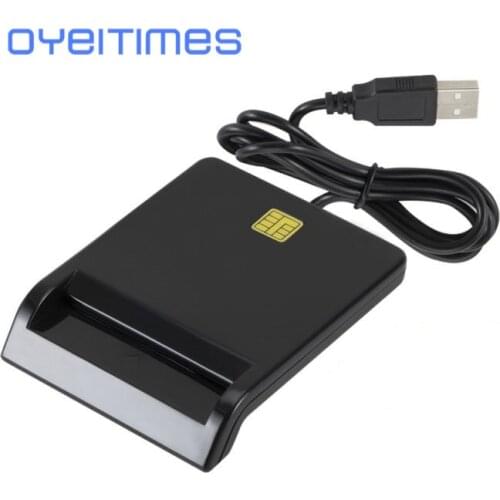 OYEITIMES USB Smart Card Reader For Bank Card IC/ID EMV card Reader High Quality for Windows 7 8 10 Linux OS USB-CCID ISO 7816