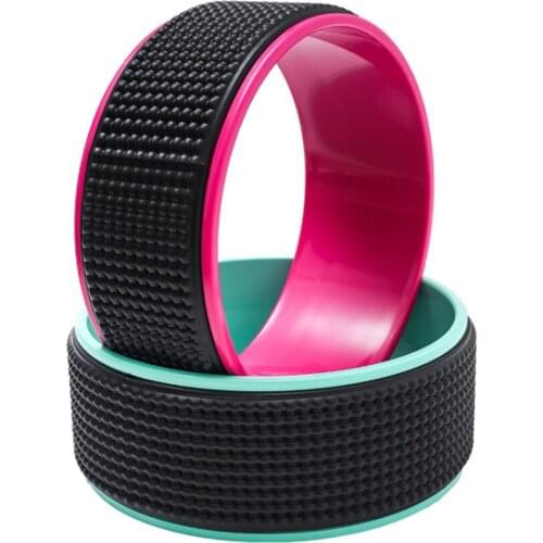 Yoga Circle Professional Pilates Wheel Waist Shape Massage Point Ring Bodybuilding Gym Workout Yoga Wheel Back Training Tool