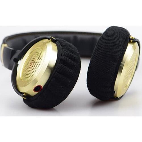 1Pair wire Headphone Ear Pads earphone Headphone Ear Pads Round PU Leather Ear Cushions for Full Size Earpads