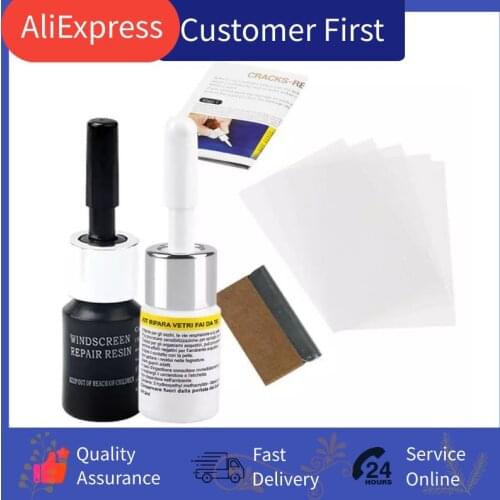 Automotive Glass Repair Fluid Kit Car Window Windshield Glass Crack Chip Repair Tool Kit Car Universal Wash & Maintenance
