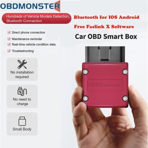 P02 Bluetooth 4.0 For Android iPhone iOS Faslink Car Engine Fault Code Reader Free Update PK ELM327 V1.5 PIC18F25K80