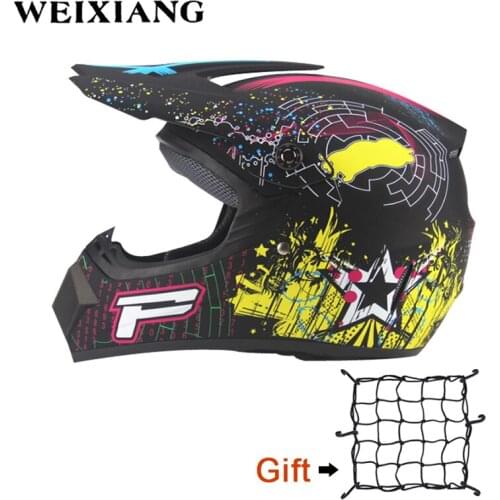 Unisex Adult Motorcycle Helmet Mountain Bike Full Face Helmet DH Rapid Descent Pirate Skull Helmet Cargo Net Free Send