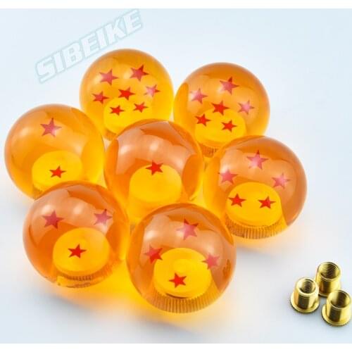 Universal Auto Shift Knob Rare Star Ball Yellow Gear Shift Knob 1-7 Stars