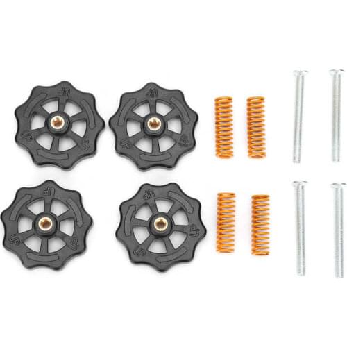 Stainless steel wire insert threaded inserts 2 Sets Printer Accessories Leveling Nut Hot Bed Springs Heating Rod