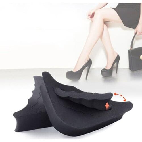 1Pair Sponge Forefoot Insert Toe Plug Half Forefoot Cushion Anti-pain Big Shoes Toe Front Long Top Filler Shoes Adjustment