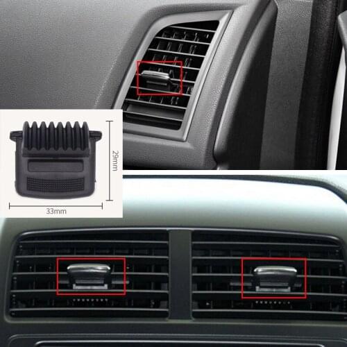 1PC Car Air Conditioning Leaf Adjust Clips Air Vent Louvre Blade Slice Clip Black For Mitsubishi ASX