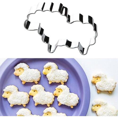 1PC Cookie Cutter Mold Stainless Steel Sheep Shape Biscuit Cake Fondant Mould Kitchen DIY Baking Pastry Cake Tools