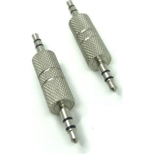 2pcs Jack 3.5 mm to 3.5 mm Audio Adapter male Plug Connector for Aux Speaker Cable Headphone Jack 3.5