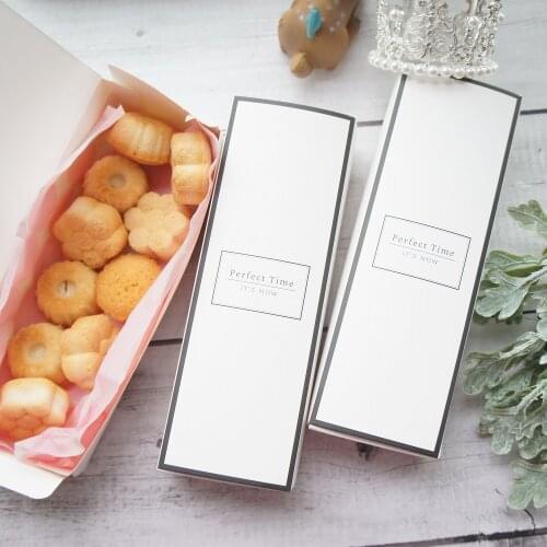 21.5*7*5cm 10pcs elegant black white Macarons cookie chocolate candy Paper Box wedding Birthday Party Gifts keep Packaging