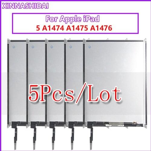 5PCS LCD For iPad Air 5 5th iPad 5 A1474 A1475 A1476 LCD Display Digitizer Sensors Assembly Panel Replacement 100%Tested