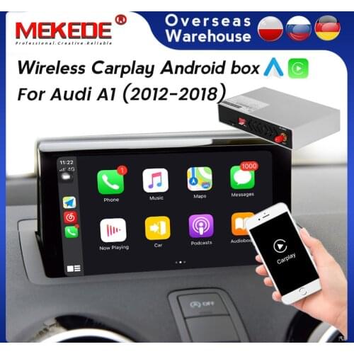Car DVD Monitor Apple Wireless Carplay Interface Box Android Auto Module for Audi A1 Q3 MMI 2011 2012 2014 2015 2016 2017 2018
