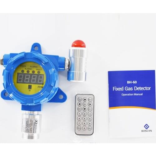 BH-60 Fixed H2 Gas Detector WIth Display Digital hydrogen Gas alarm detector Gas Monitor 0-1000PPM
