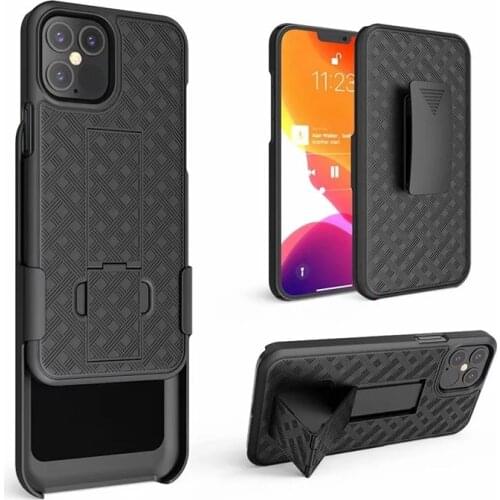Belt Clip Case for IPhone 12 11 Pro Max XS XR X 7 8 6 Plus Rugged Shockproof Man Waist Belt Clip Holder Stand Phone Back Cover
