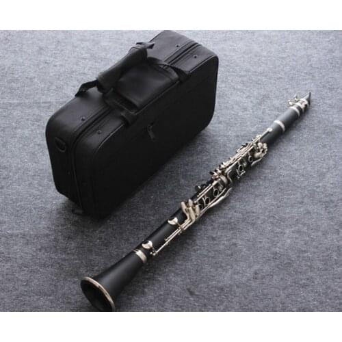 Professional Bb High quality Clarinet Bakelite Clarinets Nickel Silver Key Musical Instruments Case Mouthpiece Reeds Accessorie