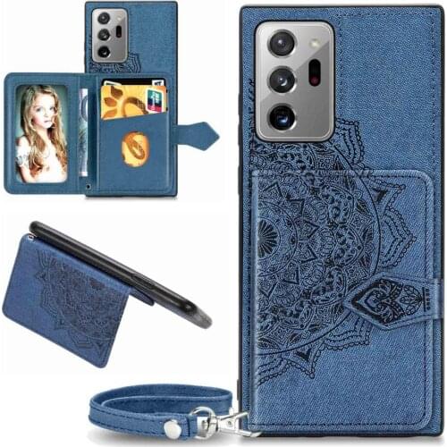 For Samsung Galaxy Note 20 Ultra Wallet Case Flower Pattern Folio Phone Case ID Card Holder Cover for Samsung Note 20 S20FE S21