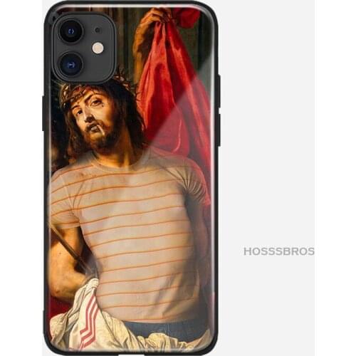 The Crown of Thorns funny Classical art soft silicone glass Phone case shell cover For iPhone 6 6S 7 8 Plus X XR XS 11 Pro Max