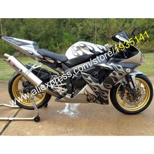 For Yamaha Accessories YZF R1 2002 2003 YZF1000 02 03 YZF-R1 Black Flame Sport Motorcycle Fairing (Injection molding)