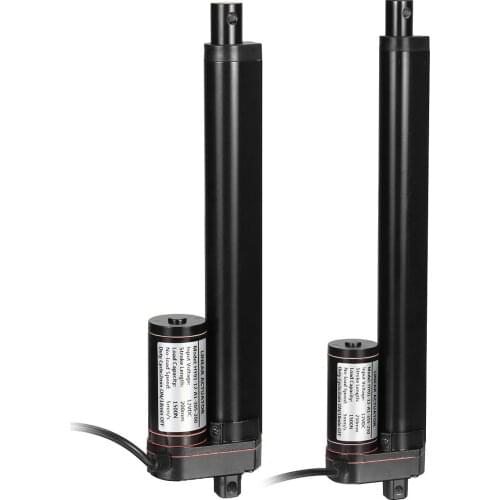 DC 12V Max 1500N Electric Linear Actuator Motor Aluminum Alloy Adjustable Industry Linear Actuator Saving Energy Stroke 50-250mm