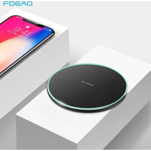 FDGAO 30W Fast Wireless Charger For iPhone 12 11 XS XR X 8 USB-C Induction Qi Charging Pad for Samsung S20 S10 S9 Note 20 10 9