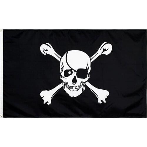 Jolly roger Skull Cross bones Pirates Flag