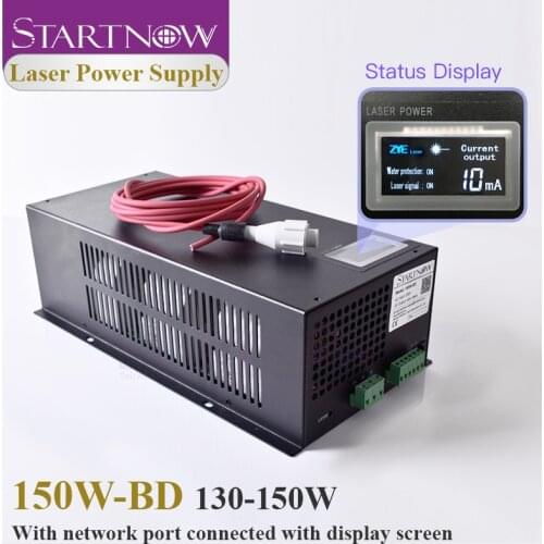 Startnow 150W-BD CO2 Laser Power Supply 150W With Display Screen For 130W Laser Tube High Voltage Cut Machine Laser Accessories