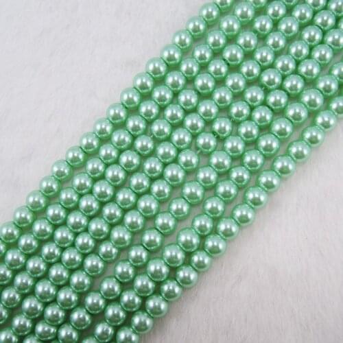 4.6.8.10.12.14mm Wholesale Round Ball Loose Glass Pearl Spacer Beads DIY Jewelry Making Accessories GL-28
