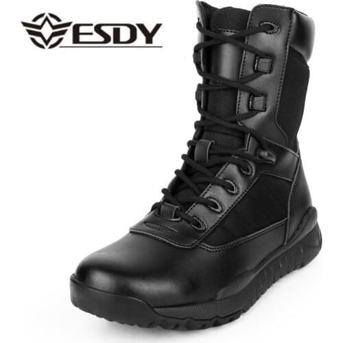 Summer Breathable Men Ankle Combat Boots Shoes Mens Tactical Boots Desert Military Shoes 2017 Boots Plus Size