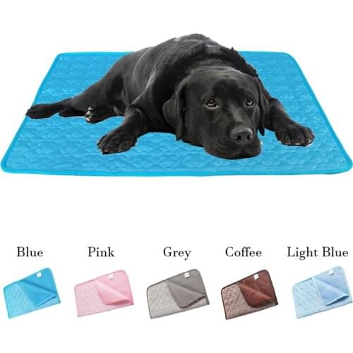 Summer Dog Bed Mat Washable Cooling Mat for Dogs Cats Kennel Mat Breathable Pet Cushion Sleep Mats Cooling Mats Dog Bed