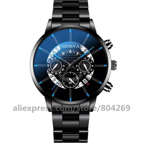 Fashion Men Alloy Watch Luxury Calendar Quartz Wrist Watches Business Casual Watch for Man Clock Relogio Masculino