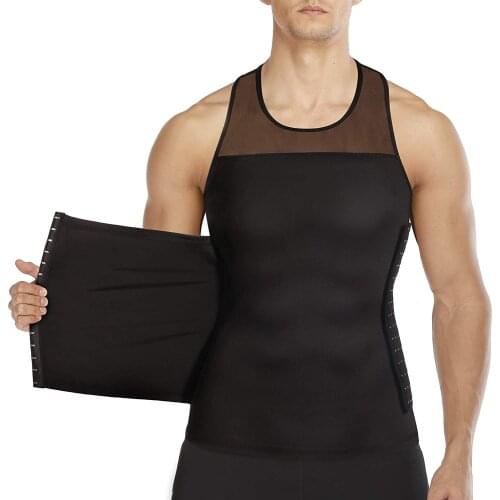 Men Body Shaper Slimming Vest Tight Tank Top Compression Shirt Tummy Control Underwear Vest Shirt Abs Abdomen Slim Hide Tops