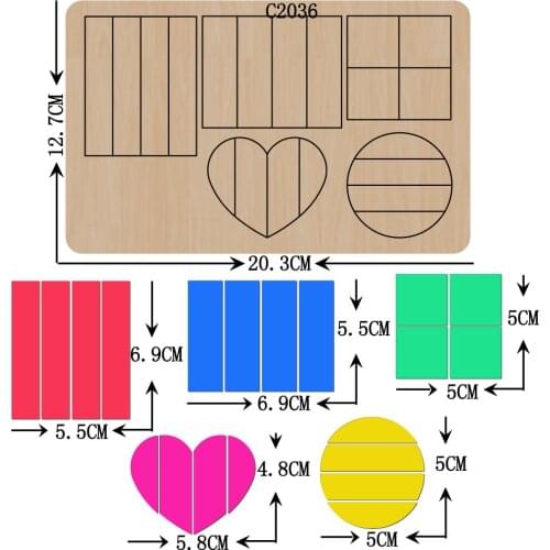 New Love, heart Wooden die Scrapbooking C2036 Cutting Dies