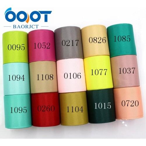 OOOT BAORJCT 181018-L50mm-7,50mm 10yards Solid Color Ribbons Thermal transfer Printed grosgrain,DIY Clothing handmade materials