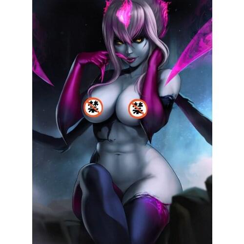 Print silk or canvas LOL Nidalee Evelynn sexy lady art poster 16x24 24x36 inch custom living room bedroom decorative painting