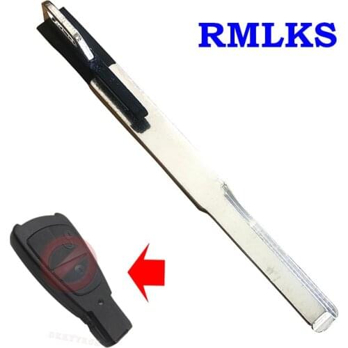 New Replacement Insert Emergency Smart Chrome Uncut Key Blade Emergency Key Insert For Mercedes Benz IYZ3302 C E Class