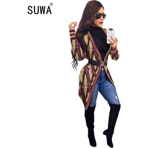 SUWA Women's Long Trench Coats