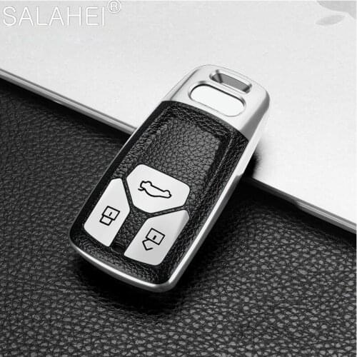 TPU Car Key Case Cover For Audi A6 A5 Q7 S4 S5 A4 B9 Q7 A4L 4m TT TTS RS 8S 2016 2017 2018 2019 Remote Key Fob Shell Accessories