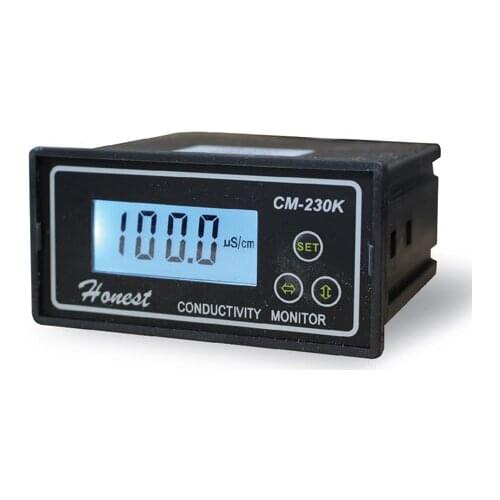 Online Conductivity Monitor Tester Meter Analyzer Contact Relay NC 0-2000us/cm Error 2%FS ATC Alarm Output