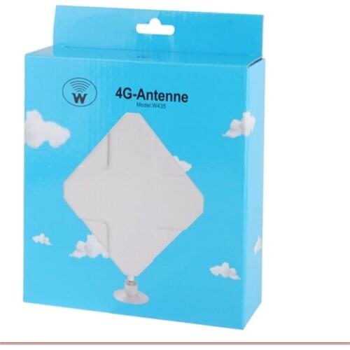 35DBI 4G LTE Indoor Antenna (Two CRC9 Connectors) 2M cable for for Huawei ZTE 4G LTE Router Modem