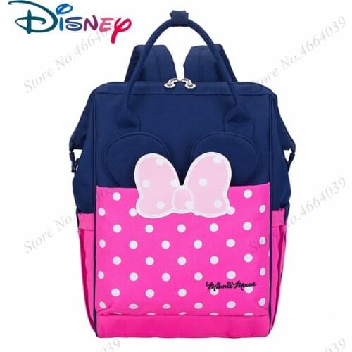 Disney Diaper Bag Womens Mommy Baby Care Nappy Bag Large Capacity Waterproof Casual Backpack Travel Bag Mothers Day Gifts