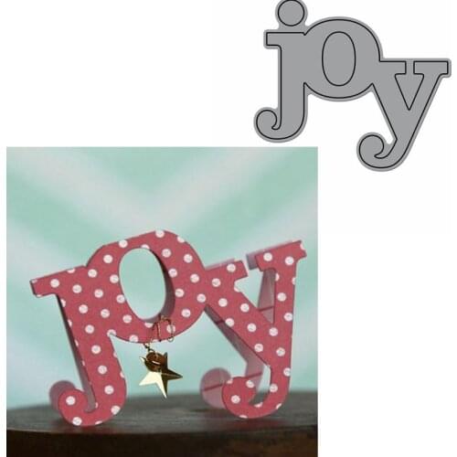 Joy Word Die Cuts For Card Making Joy Word dies scrapbooking metal cutting dies new 2019