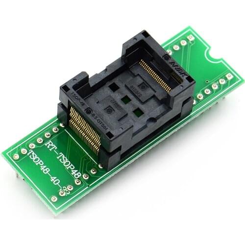 1pcs TSOP48 to DIP48 adapter Gold Plating contact Pitch 0.5mm IC Test Socket for RT809F RT809H & For XELTEK USB Programmer