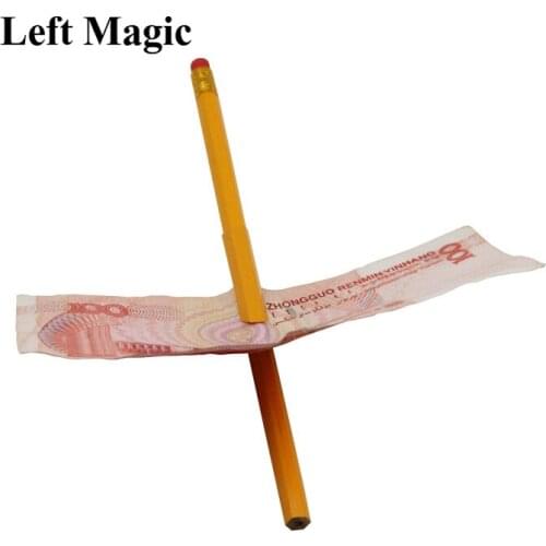 1pc Funny Close Up Pen Penetration Through Paper Dollar Bill Money Trick Tool Magic Trick Tool Street Magic Show Children Gift