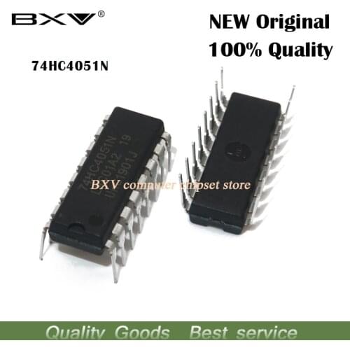 10pcs/lot 74HC4051N 74HC4051 DIP-16 interface chip new ic