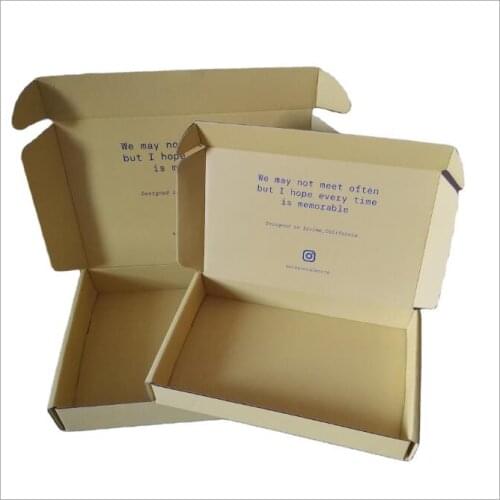 1000pcs customized size printing logo white gift box kraft paper box festival party 3-layer corrugated wig carton supporting