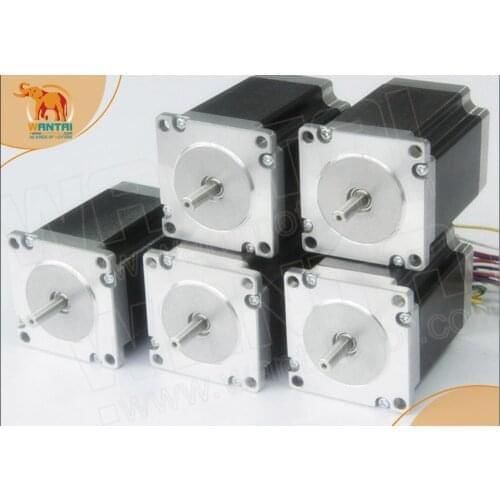 4-Leads WANTAI 5PCS NEMA23 STEPPER MOTOR 180OZ-IN,4.0A, 2 Phase CNC Mill &Cutting