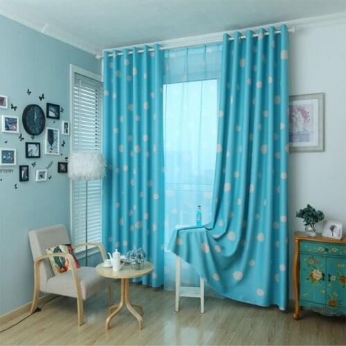 Printed Curtains Decorative Curtains Living Room Panels Pink Blue Panel Curtains Pink Sheer Children Bedroom Curtain Drapery